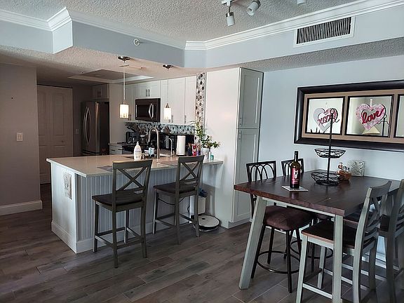 Dining room and kitchen