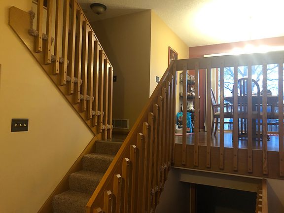 Living room looking to stair