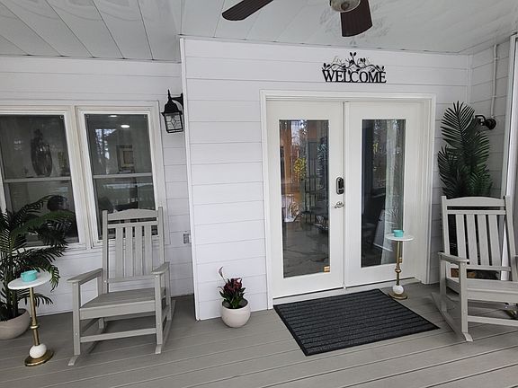 Welcome to your private porch entrance.