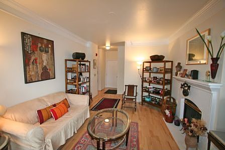 Inviting living room with gas Fireplace