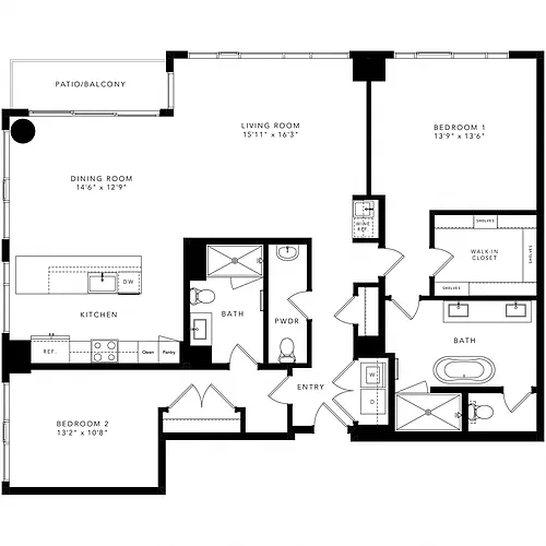 Floor plan PH - 1