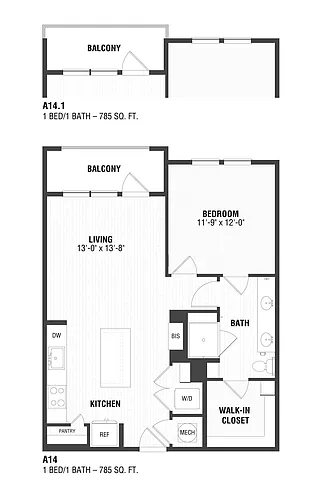 Floor plan A14