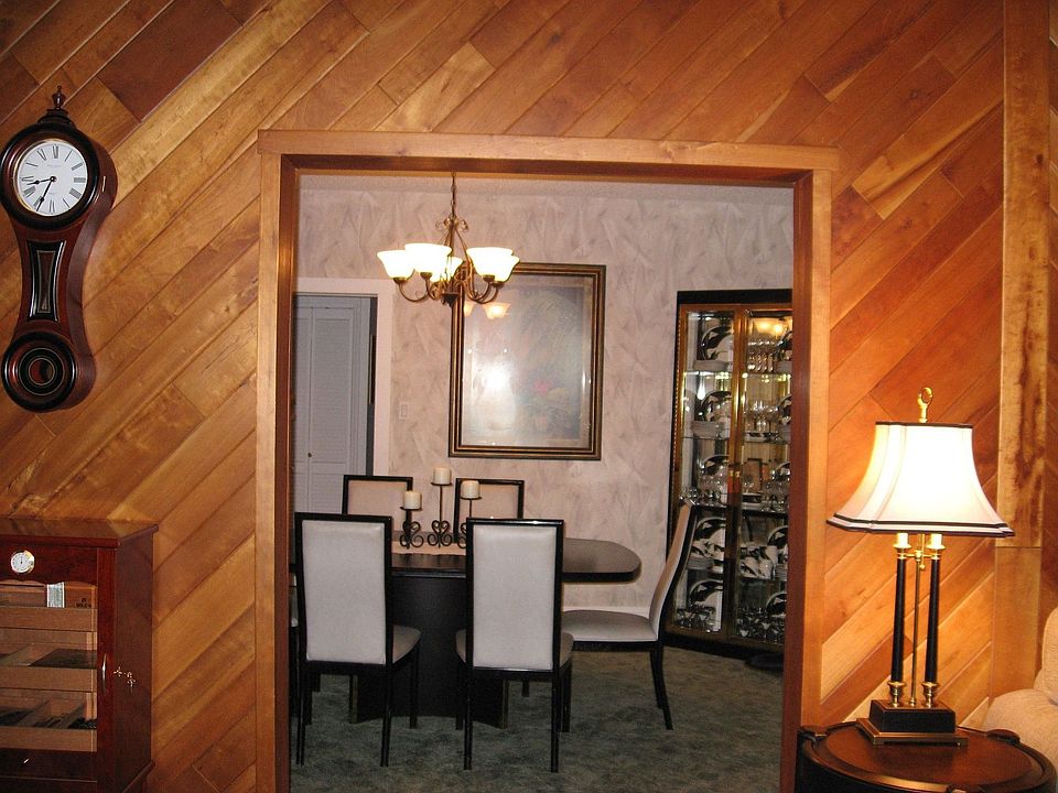 View from living room into formal dining room