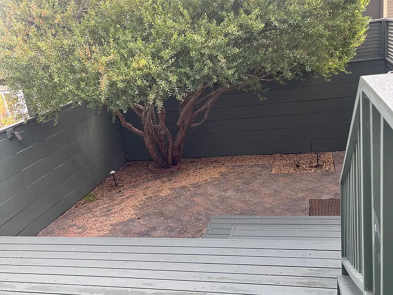 Enclosed back yard
