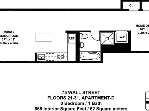 2nd image of 75 Wall St APT 26D