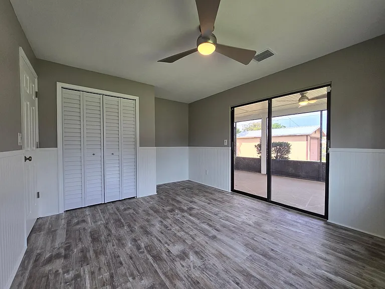 Bedroom 2 with large closet.