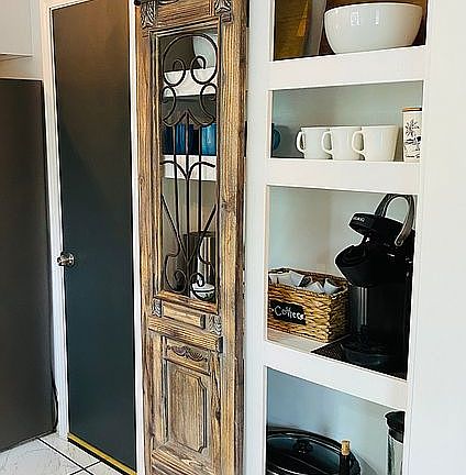 New pantry, coffee bar