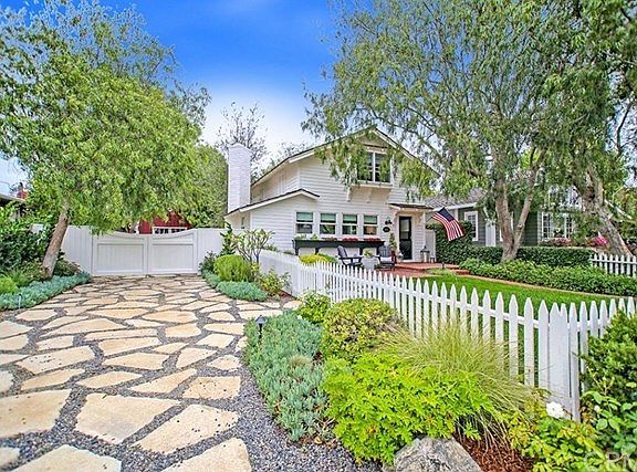 Oversized front area with driveway parking and gated back yard