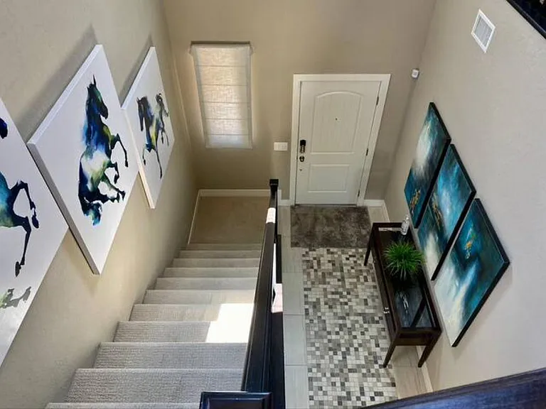 View from the top of the stairs