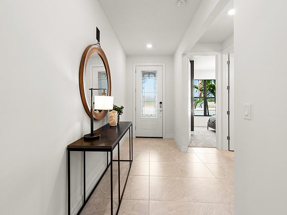 Welcoming bright foyer