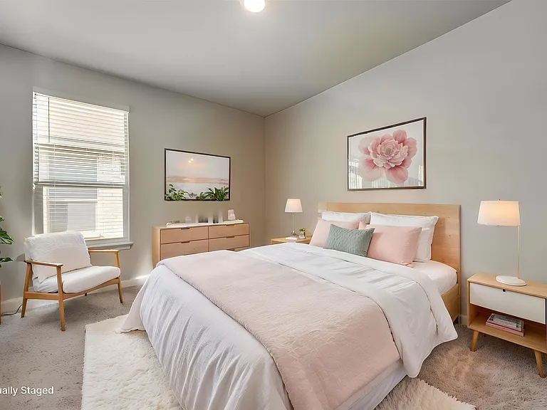 Virtually Staged Secondary Bedroom