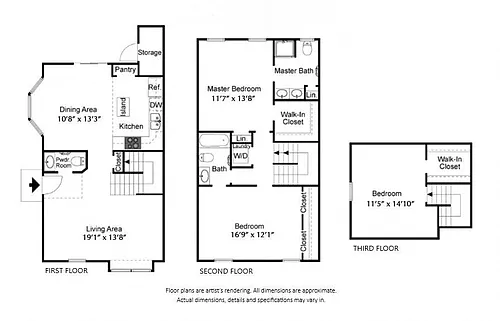 Floor plan THE DAVENPORT TOWNHOME