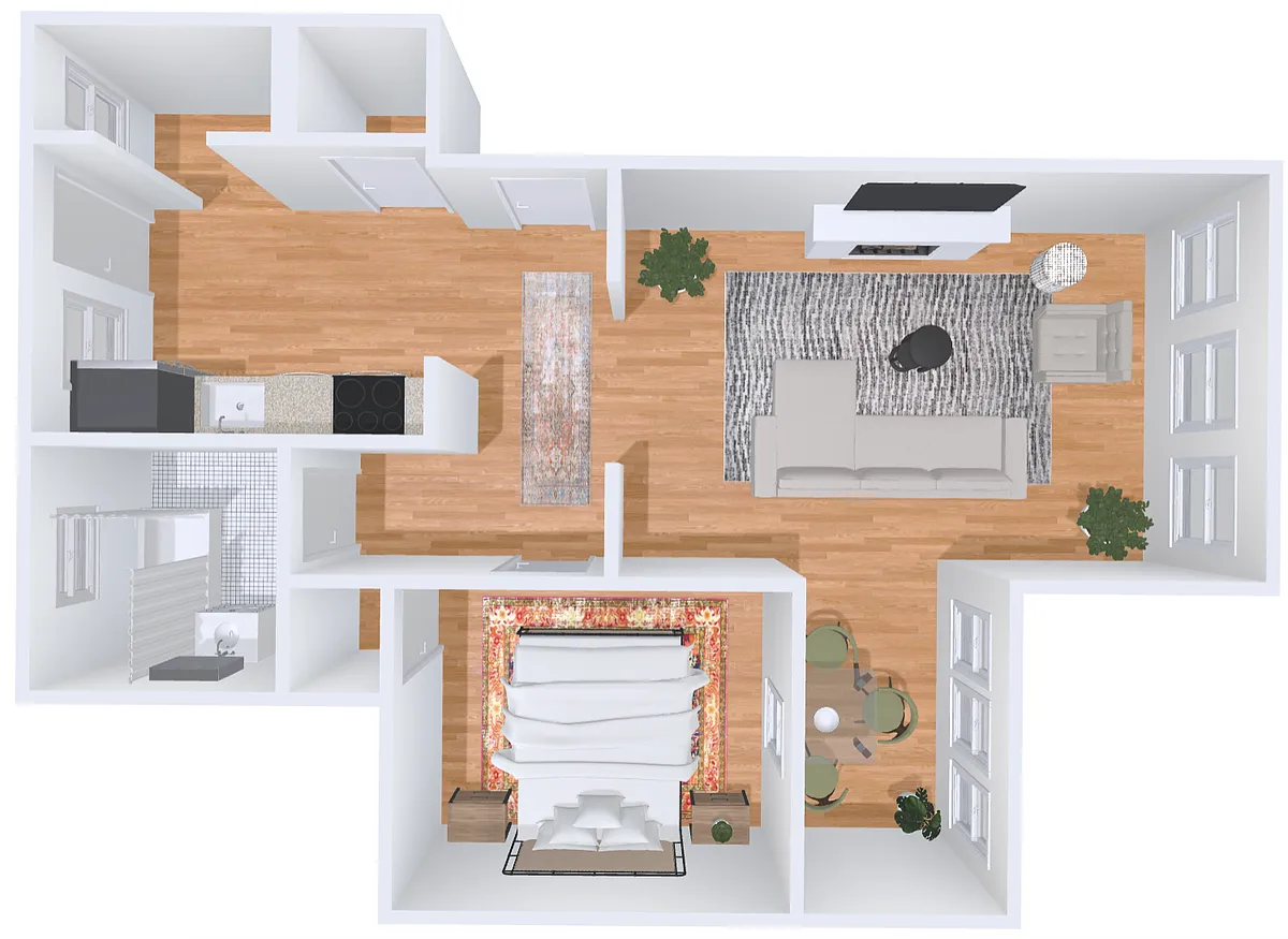 Floor plan 1 Bedroom