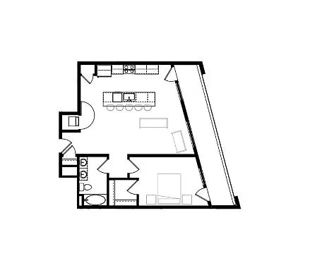 Floor plan 1x1G