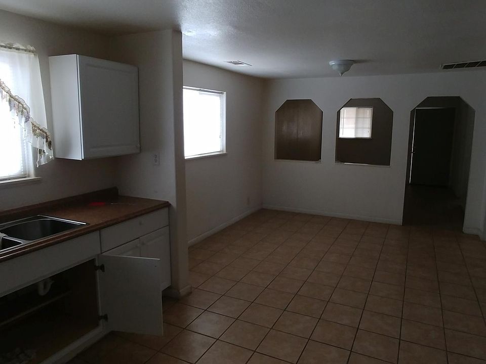 Kitchen/ Dining area with living room in the far back