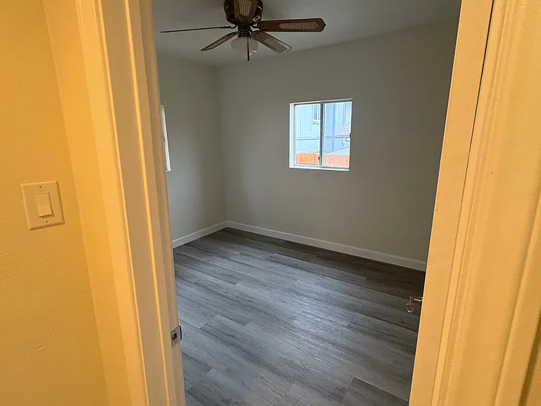 Bedroom at end of hall on the right side