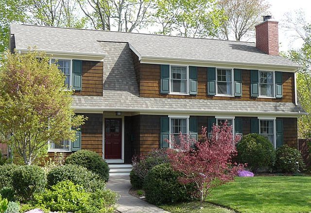 Front exterior faces south