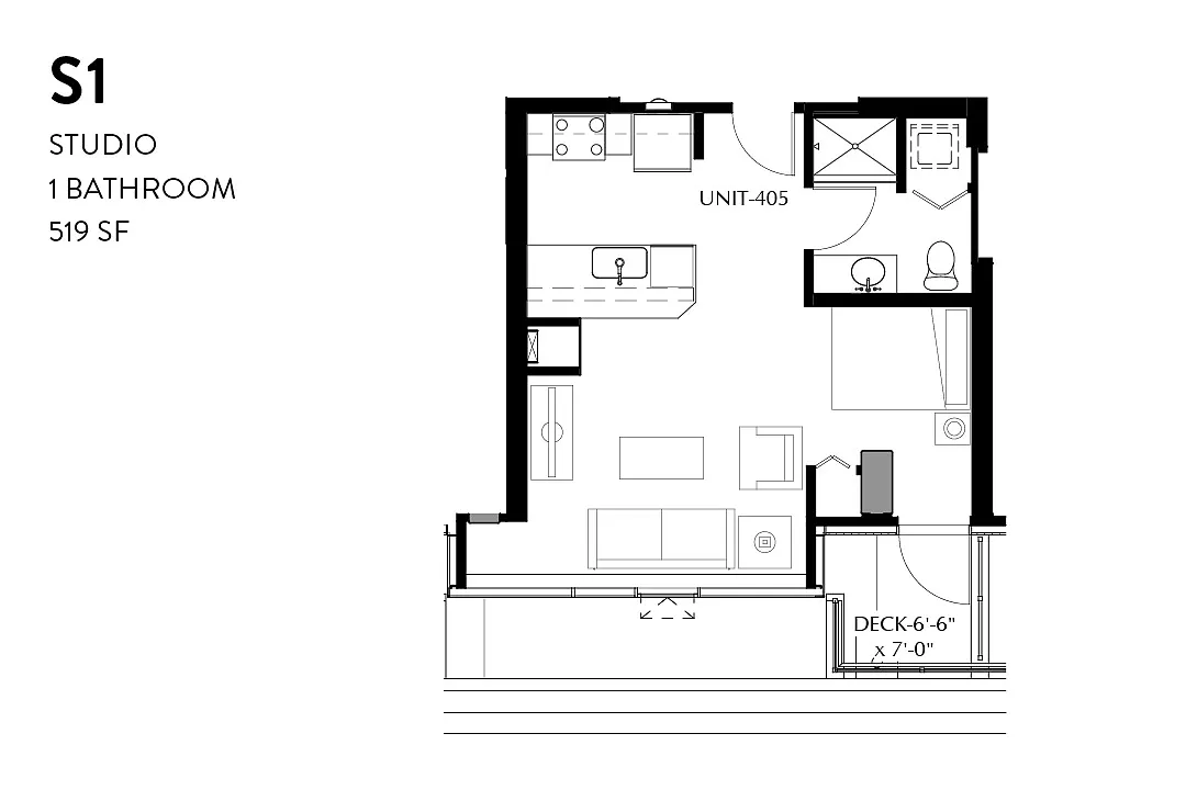 Floor plan Studio