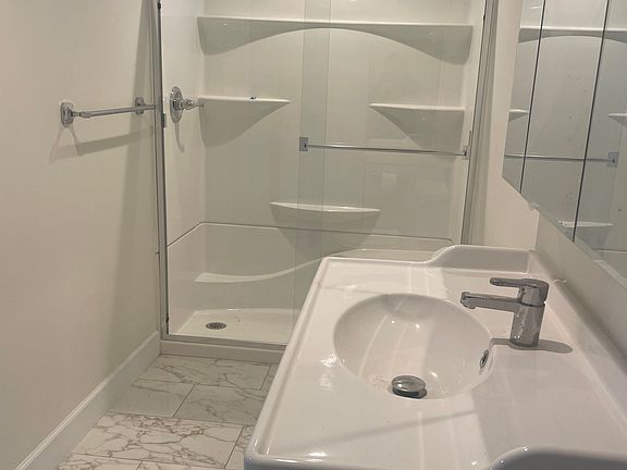 Sparkling white bathroom