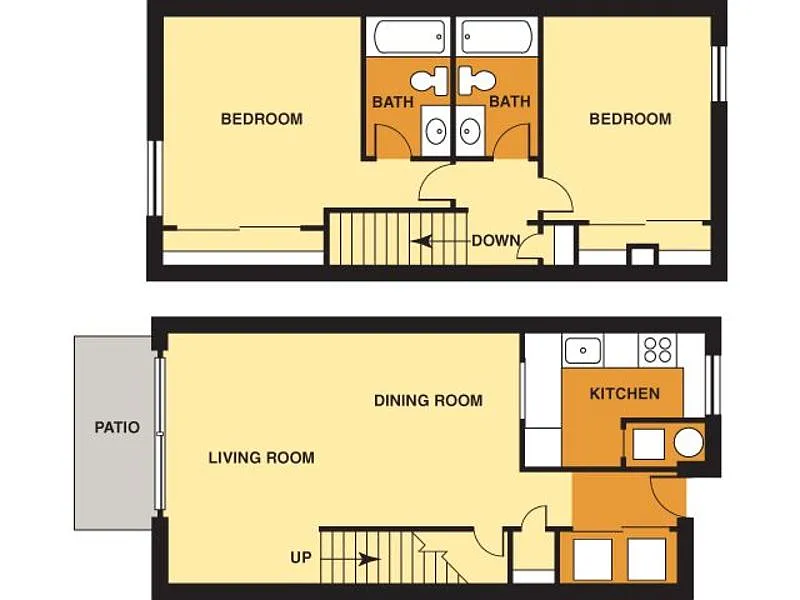 Floor plan Two Bedroom