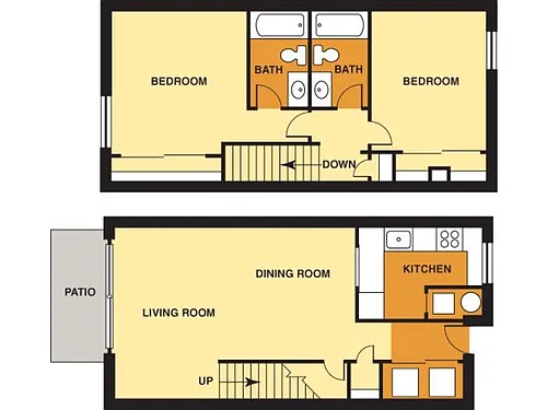 Floor plan Two Bedroom
