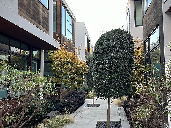 Gated courtyard area