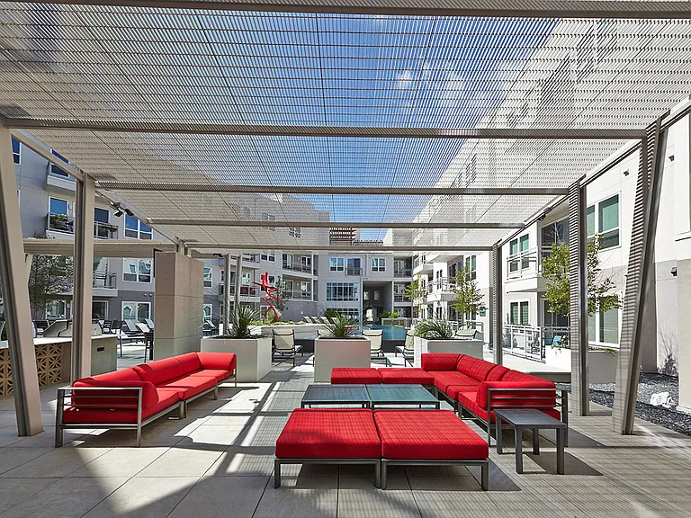 Sundeck with Shaded Lounge Seating