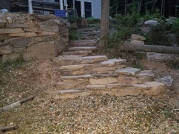 Stone Stairs-Back of House