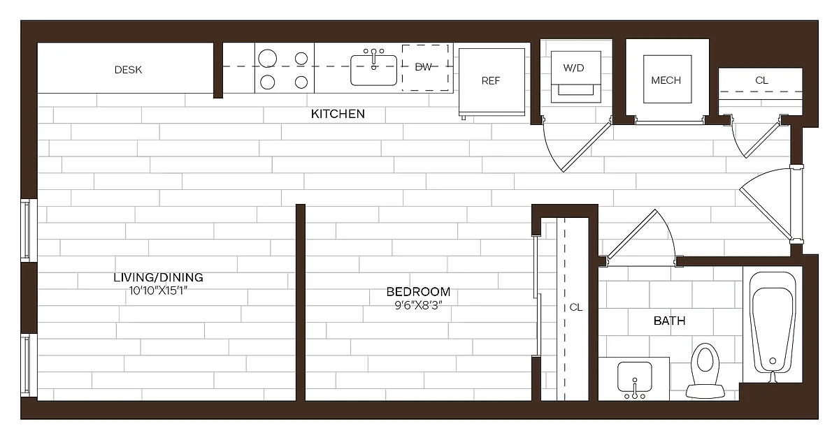 Floor plan Studio-S8