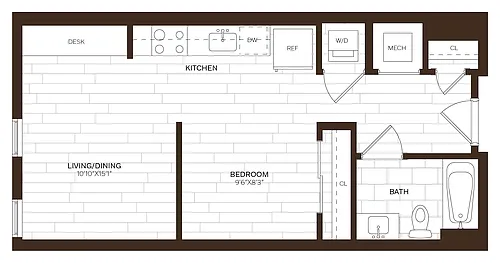 Floor plan Studio-S8