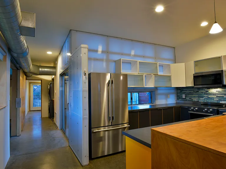 Kitchen and hallway