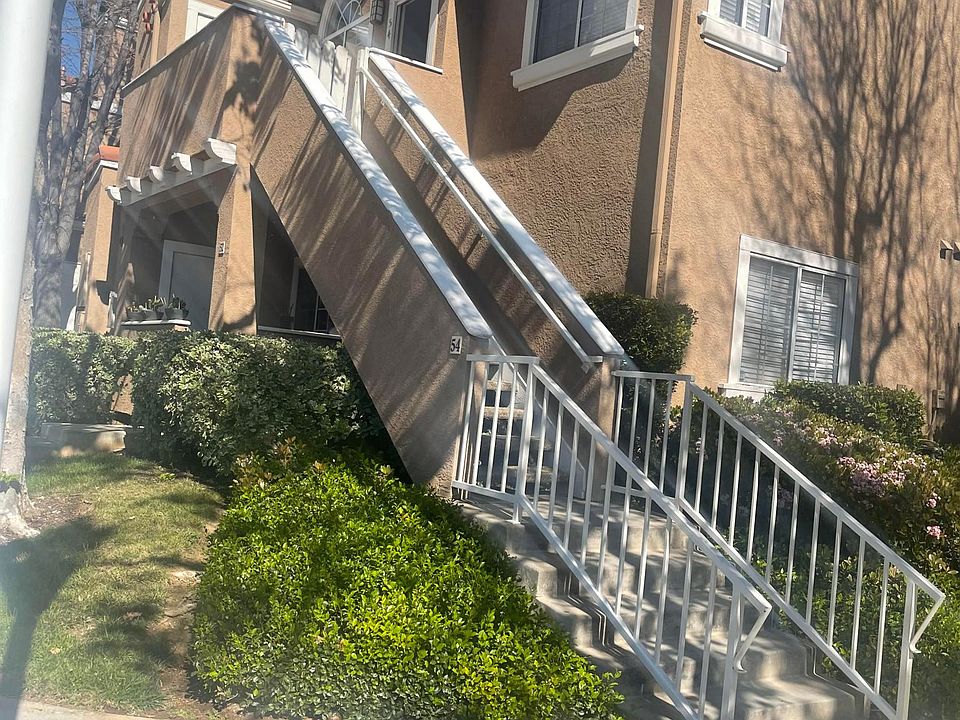 Outside view. Second floor unit