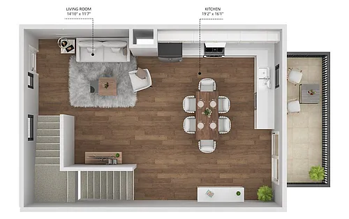Floor plan B4 - Copper - Townhome