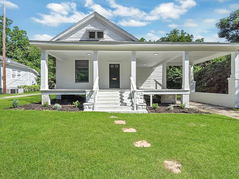 The front of the home