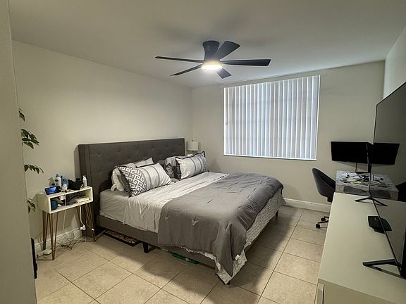 Master bedroom. New remote control fan/light and blinds