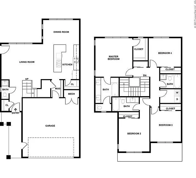 Creekstone - Hawthorne Twin Home - 3.5 Beds - 3.5 Baths - 2100 Sq. ft.