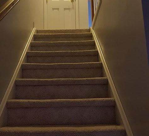Coming in the front door you find the stairs which lead to the 2 bedrooms, master bath and 2nd full baths.