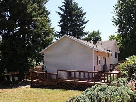 View of lawn from back of yard