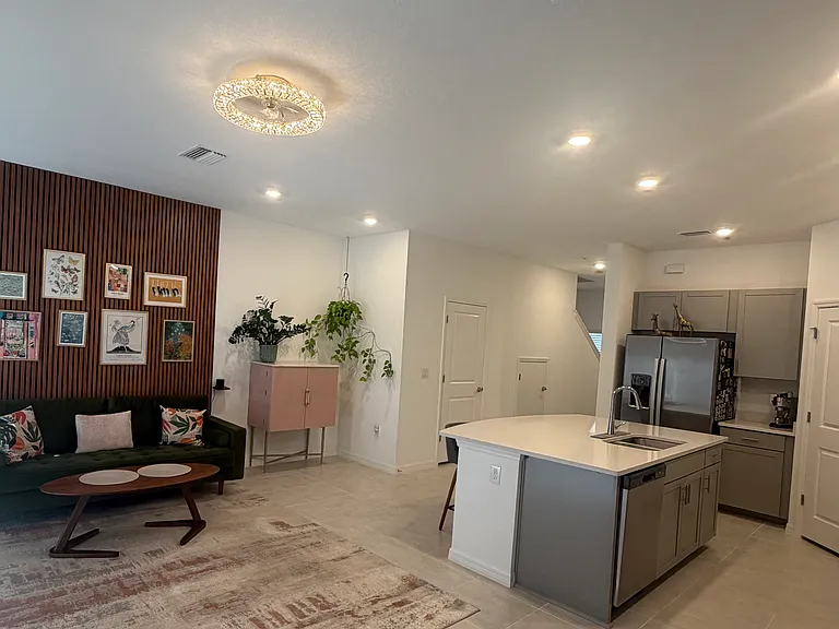 Open concept living room.
