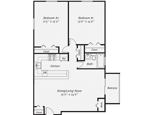 Floor plan B5R-1000