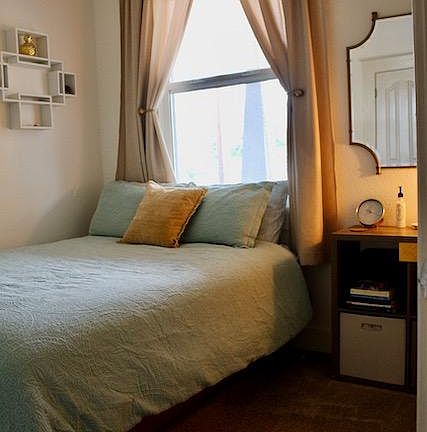 Bedroom 1 with front window