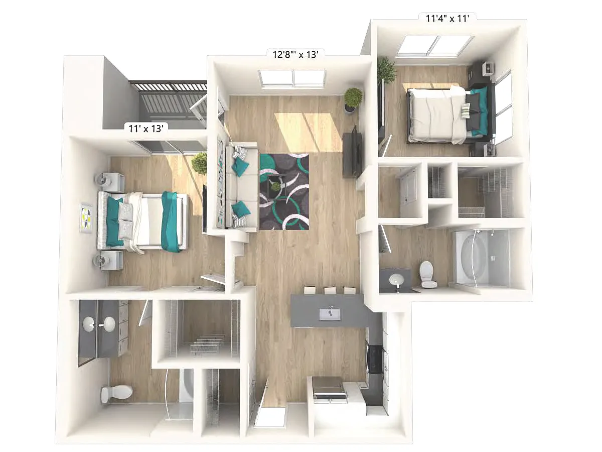 Floor plan B1 - Renovated Package I