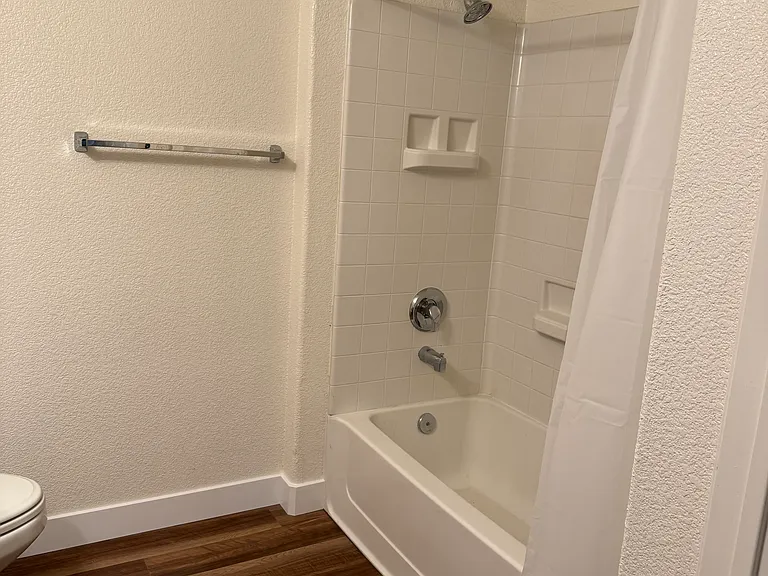 Full bath with shower and tub