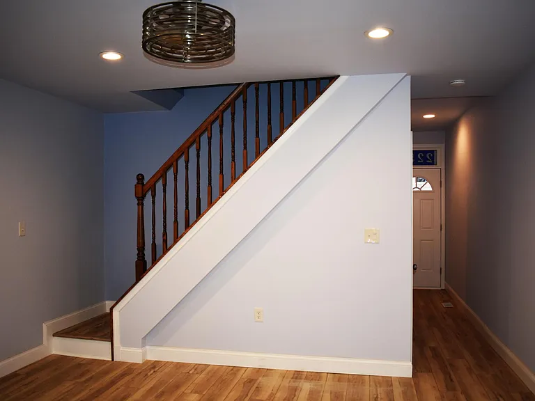 Living room and stairs