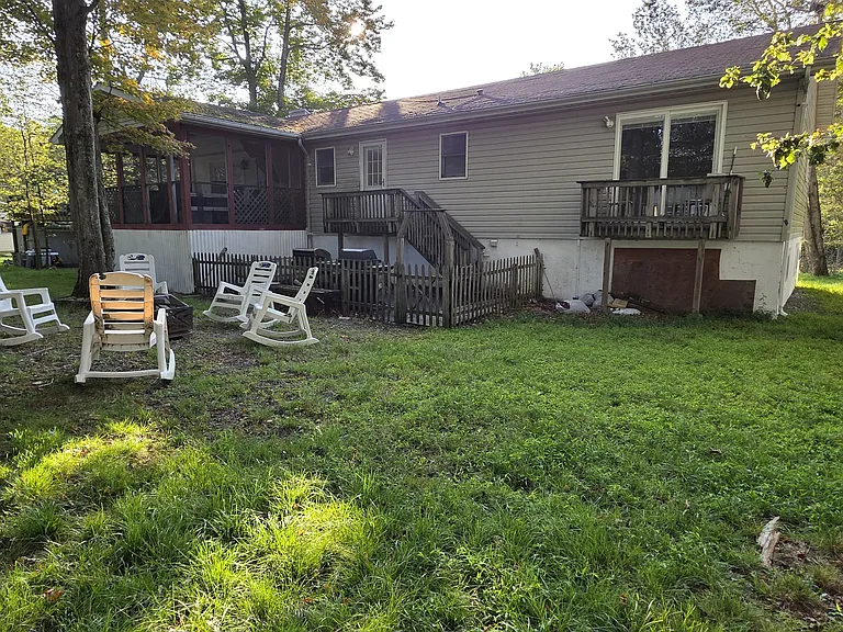 Back Yard with patio and firepit