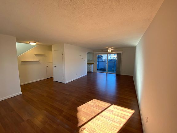 Large, bright living and dining area.