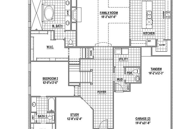 Plan 1632 1st Floor