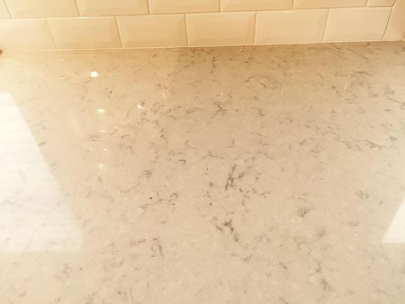 Double thickness quartz counter tops