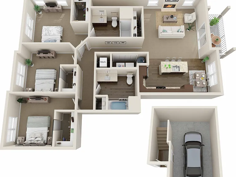 Floor Plan F | High Bluff Townhomes | Apartments in Grafton, WI Floor Plan F | High Bluff Townhomes | Apartments in Grafton, WI