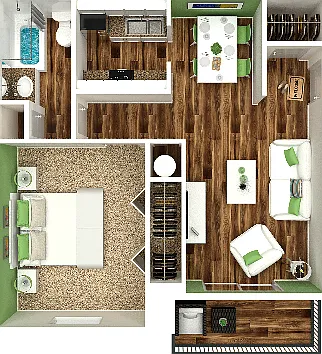 1 Bedroom 1 Bedroom